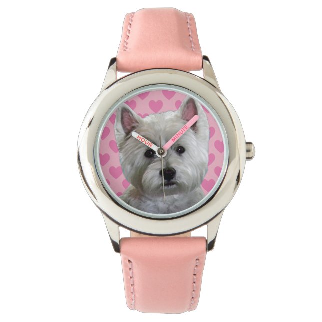 Reloj De Pulsera Westie with Heart Watch (Anverso)