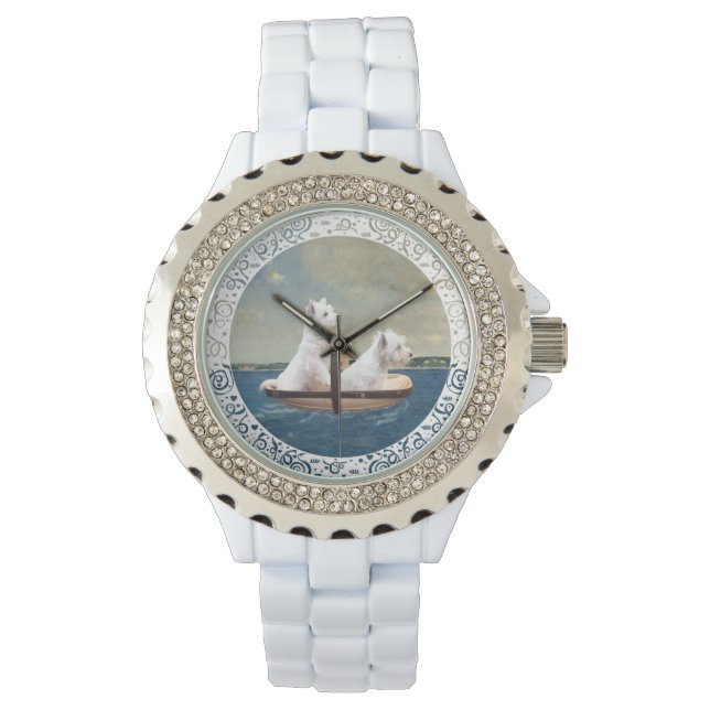 Reloj De Pulsera Westies en el mar (Anverso)