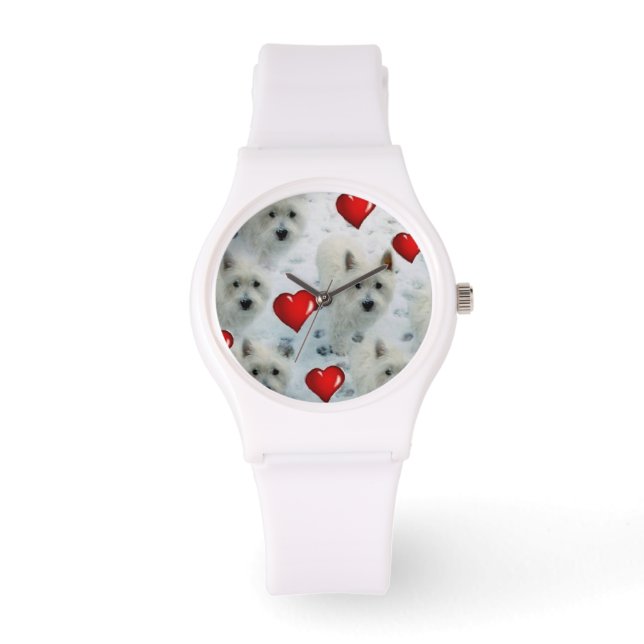 Reloj De Pulsera Westis Hearts observa encantadores Navidades de cu (Anverso)