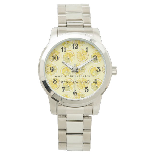 Reloj De Pulsera When Life Gives You Lemons (Anverso)