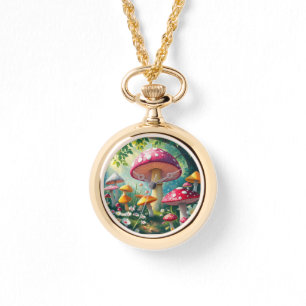 Reloj De Pulsera Whimsical Enchanted Forest Mushrooms eWatch Watch