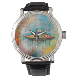 Reloj De Pulsera Whimsical Fun UFO