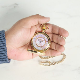 Reloj De Pulsera Whimsical Wildflower Pink Pocket eWatch
