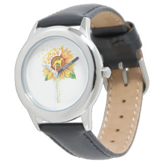 Reloj De Pulsera Whippet Mom Sunflower | Whippet Lover