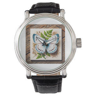 Reloj De Pulsera White Butterfly in Natural Setting 200724IREF220 -