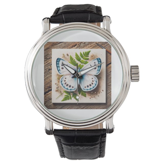 Reloj De Pulsera White Butterfly in Natural Setting 200724IREF220 - (Anverso)