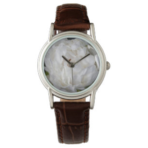 Reloj De Pulsera White Peony Floral Photography Bride Watch