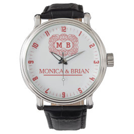 Reloj De Pulsera White Red Monogram