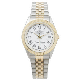 Reloj De Pulsera White Roman NumeralsSignature Elegant Gift