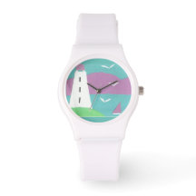 White Watch con diseño de faro