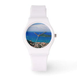 Reloj De Pulsera White Watch con la escena de Santo Tomás