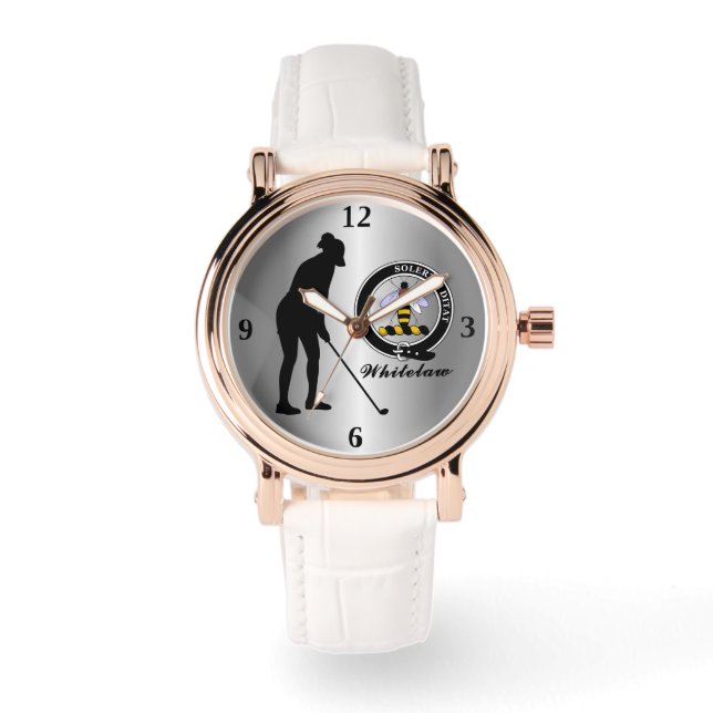 Reloj De Pulsera Whitelaw Clan Badge (Hers) Golf (Anverso)