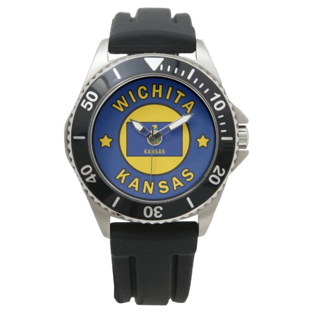 Reloj De Pulsera Wichita Kansas (Anverso)