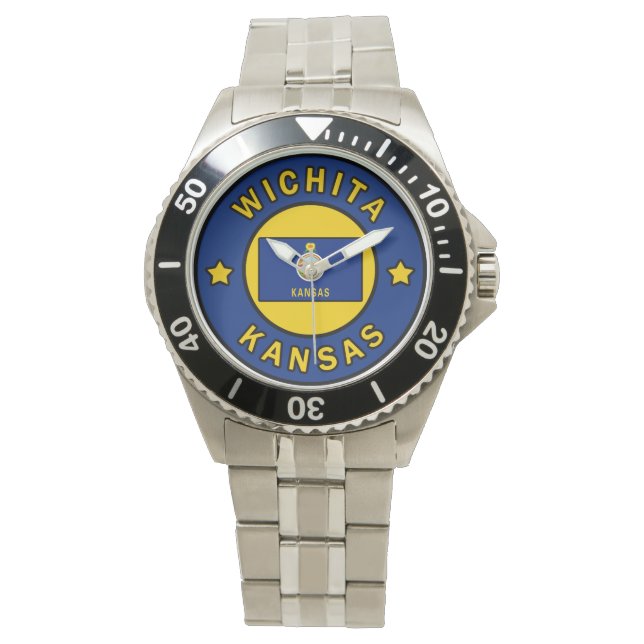 Reloj De Pulsera Wichita Kansas (Anverso)