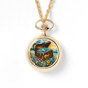 Reloj De Pulsera Wildflower Garden Treasure Chest