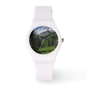 Reloj De Pulsera Wildflowers en el Monte Rainier