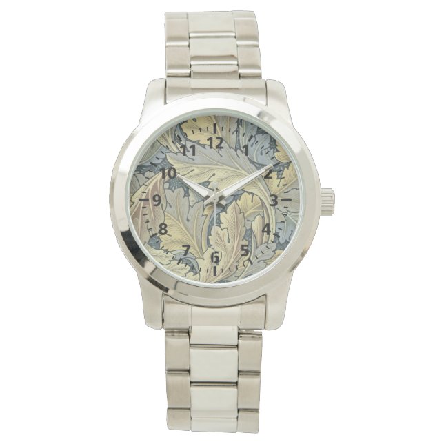 Reloj De Pulsera William Morris Acanthus deja el Art Nouveau floral (Anverso)