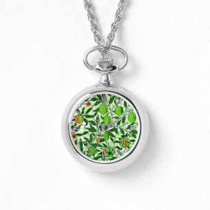 Reloj De Pulsera William Morris Fruta Exótica, Lime Green