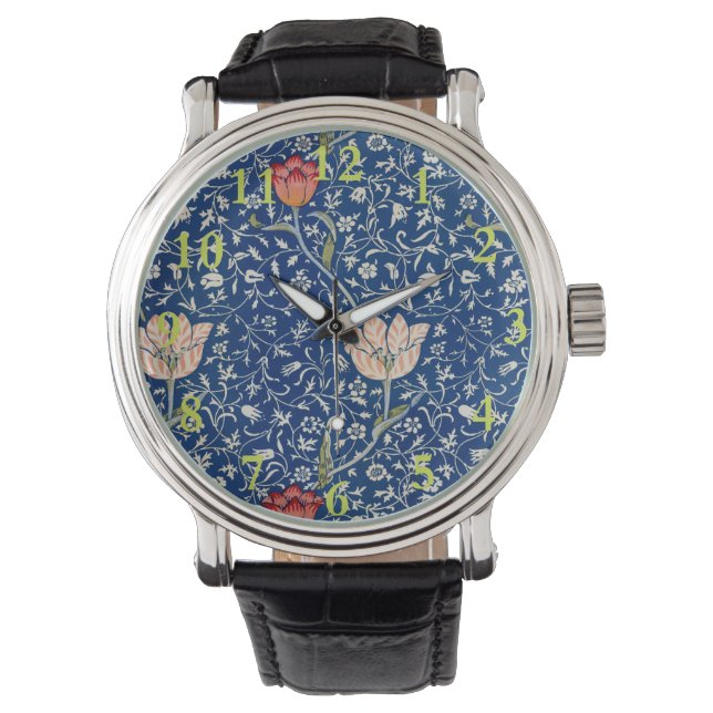 Reloj De Pulsera William Morris Medway Blue Floral (Anverso)