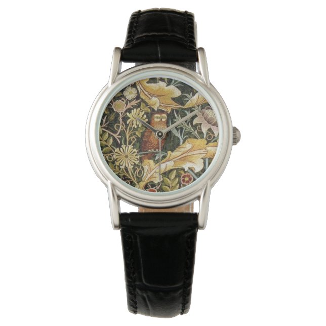 Reloj De Pulsera William Morris Owl an Acanthus (Anverso)