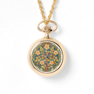 Reloj De Pulsera William Morris Rosa Wreath
