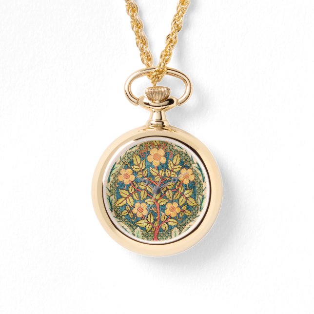 Reloj De Pulsera William Morris Rosa Wreath (Anverso)