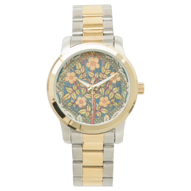 Reloj De Pulsera William Morris Rosa Wreath (Anverso)