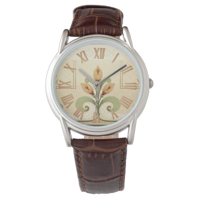 Reloj De Pulsera William Morris Row de Lilies Men's (Anverso)
