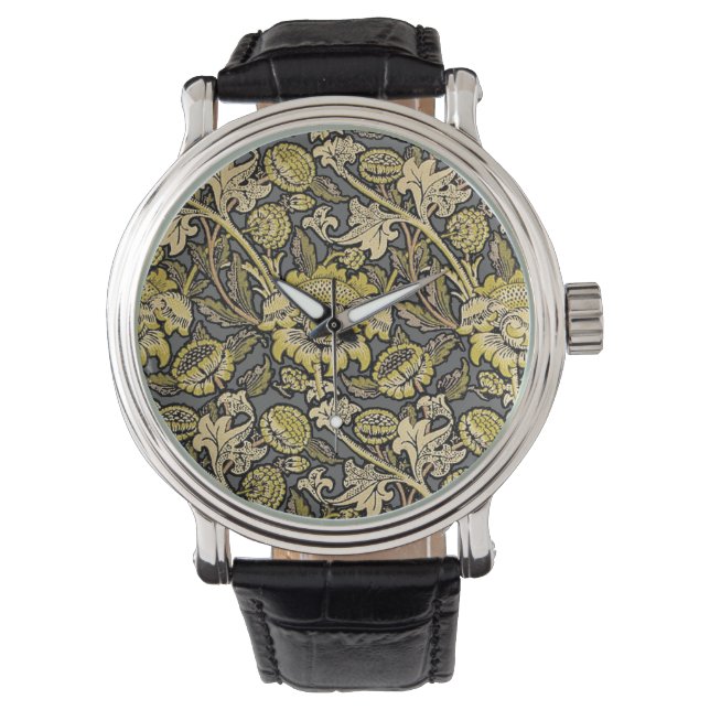 Reloj De Pulsera William Morris Wey Floral Wallpaper (Anverso)