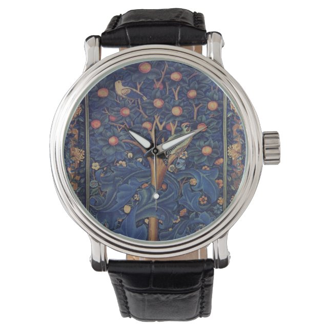 Reloj De Pulsera William Morris Woodpecker Tapestry Arts & Crafts (Anverso)