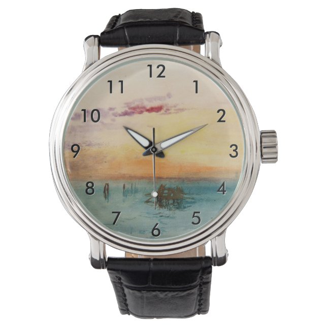 Reloj De Pulsera William Turner - La laguna cerca de Venecia al ata (Anverso)