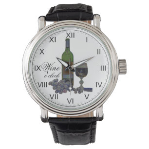Reloj De Pulsera Wine O'clock Fun Watch