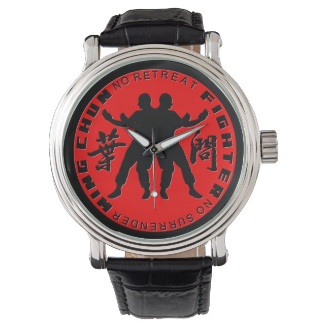Reloj De Pulsera Wing Chun Fighter Watch (Anverso)
