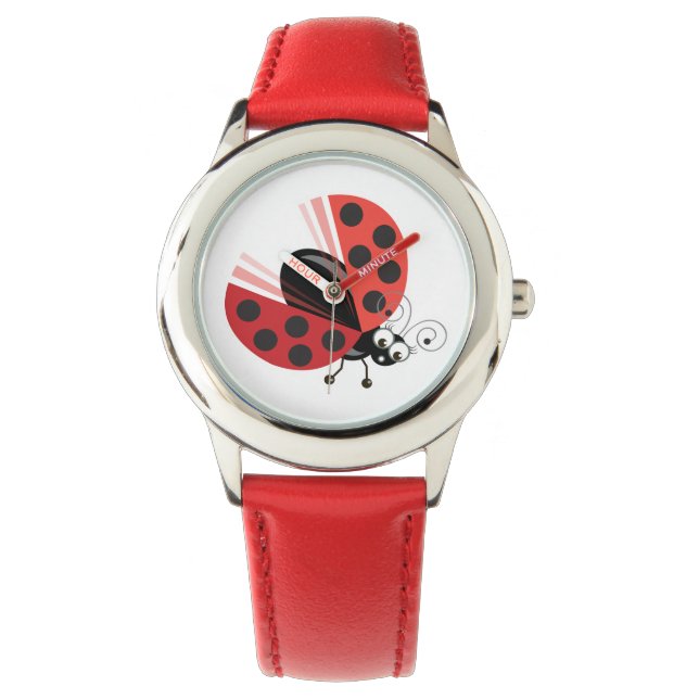 Reloj De Pulsera Wing-Nutz™_Ladybug (Dotty)_ dulce y divertido (Anverso)