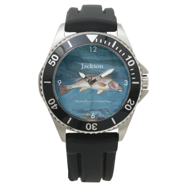 Reloj De Pulsera Winslow Homer Channel Bass (Anverso)