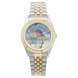 Reloj De Pulsera Winter Bluebird Personalizado   
