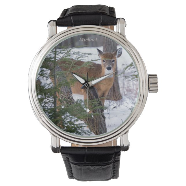 Reloj De Pulsera Winter Deer (Anverso)