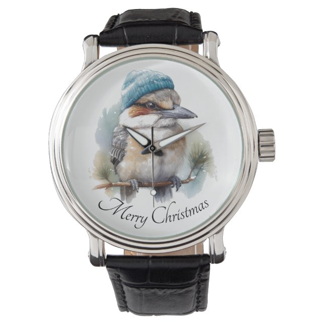Reloj De Pulsera Winter Kookaburra Deseos, personalizado (Anverso)