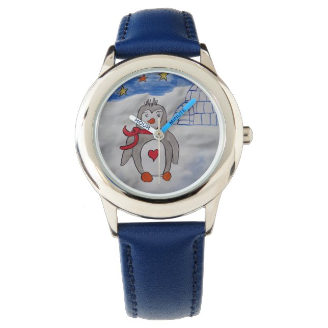 Reloj De Pulsera Winter Snow Penguin Watch (Anverso)