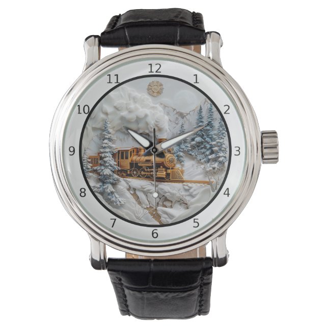 Reloj De Pulsera Winter train journey, elegance (Anverso)