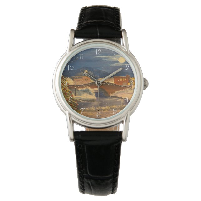 Reloj De Pulsera Winter Village, por Gary Poling (Anverso)