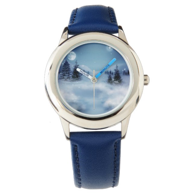 Reloj De Pulsera Winter Wonderland de noche (Anverso)