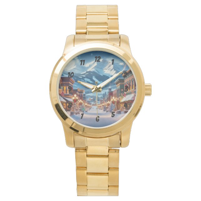 Reloj De Pulsera Winter Wonderland en Crested Butte, Colorado (Anverso)