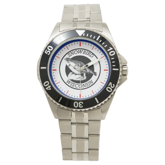Reloj De Pulsera Wisconsin Snowbird (Anverso)