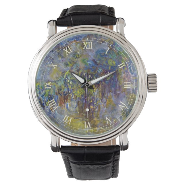 Reloj De Pulsera Wisteria (a la derecha) de Claude Monet (Anverso)