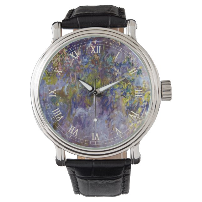 Reloj De Pulsera Wisteria (a la izquierda) de Claude Monet (Anverso)