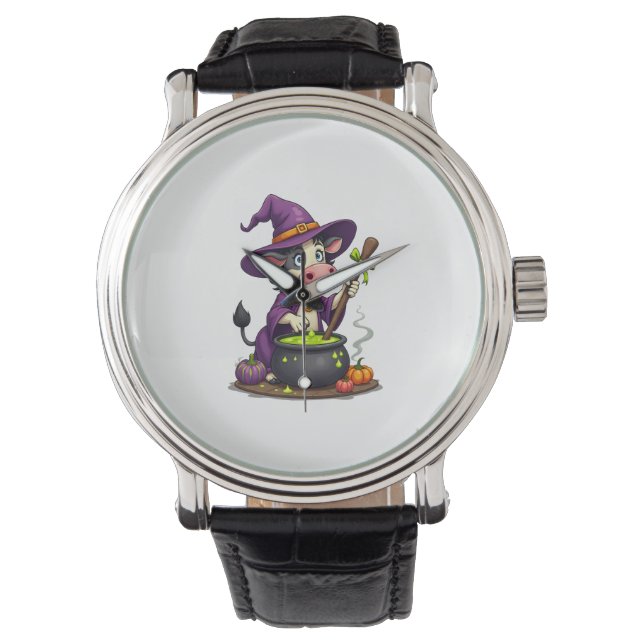 Reloj De Pulsera Witch Cow Cauldron (Anverso)
