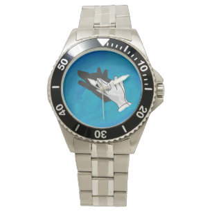 Reloj De Pulsera Wolf Shadow sobre el azul