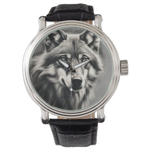 Reloj De Pulsera Wolf Sketch