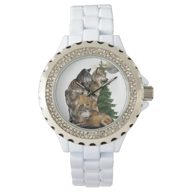 Reloj De Pulsera Wolf y Moon (Anverso)